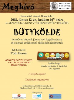 Évadzáró foglalkozás lesz az Aranybulla Könyvtár Bütykölde Kézműves Klubjában